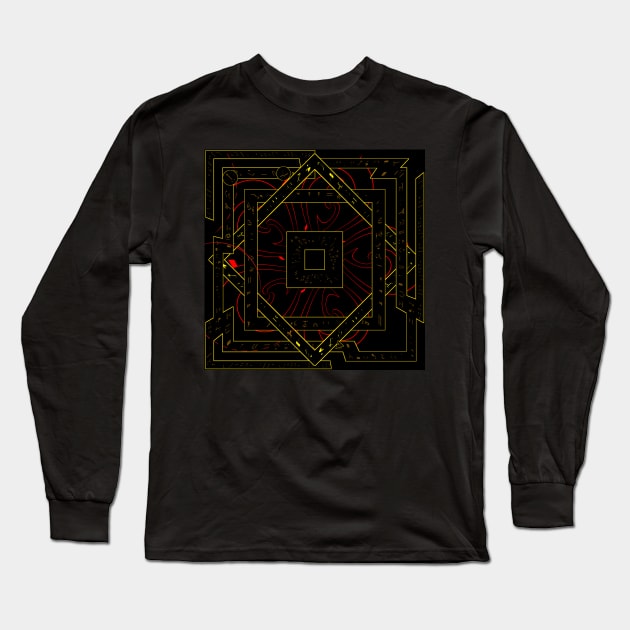 Rune Design 1 Long Sleeve T-Shirt by MichaelaGrove